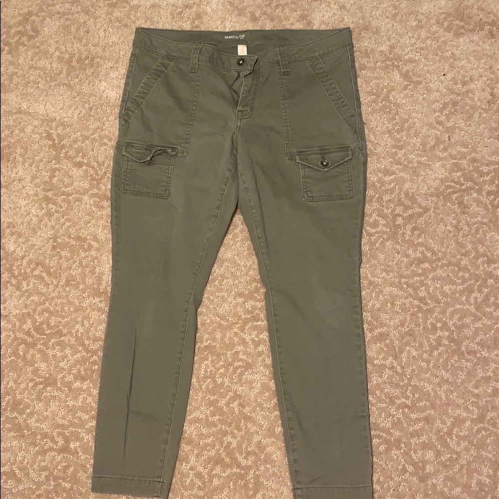 Green khakis by gap